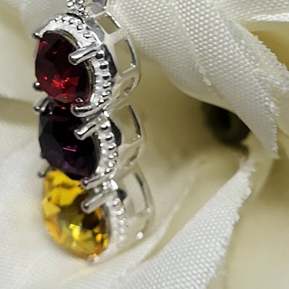 New, Mozambique Garnet Ring and Pendant Necklace, Size 5 - Picture 11 of 14